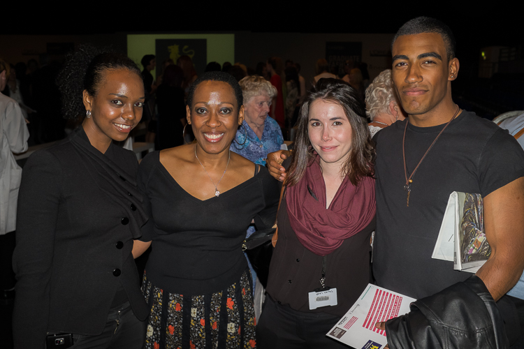 Clariscia takes team to graduate fashion week show; Camille, Shelby and Anthony. Photo - Trevor Fogah-Griffths