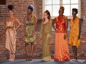 Clariscia Gill Couture, summer dresses, printed silk dresses, Zizou, Crypt on the green, Clerkenwell, hair fashion passion, fashion show, hair show,,